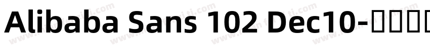 Alibaba Sans 102 Dec10字体转换